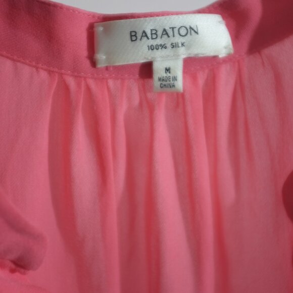 Aritzia Babaton Coral Benedict dress 100% silk sleeveless size M - Picture 7 of 9